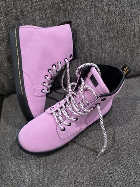 Skechers Pink Lace-Up High-Top Boots